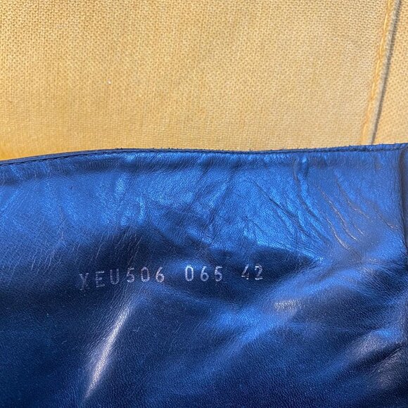 Vintage Emporio Armani Black Leather Boots with Zipper - Picture 6 of 7